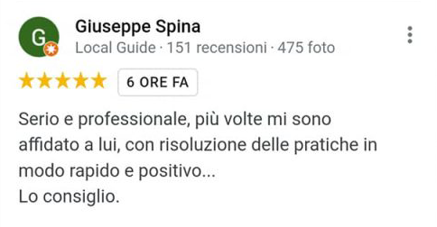 testimonial from giuseppe spina