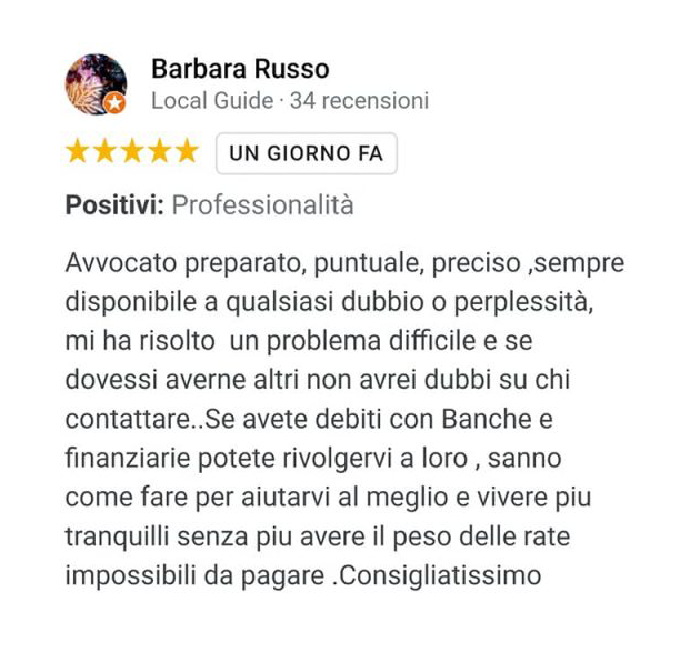 testimonial from barbara russo
